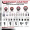 Service Caster 3'' Red Poly Swivel 1-7/8'' Expanding Stem Caster with Brake SCC-EX20S314-PPUB-RED-TLB-178 - alternate 2